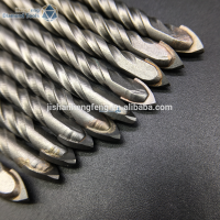 Twist shank triangle tip glass drill bit for drilling glass