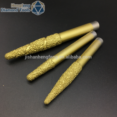 CNC engraving brazed diamond engraving tools brazing burin