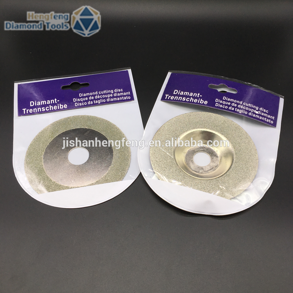 Electroplated cup wheel diamond grinding disc for concrete glass cutter