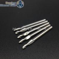 Tungsten Carbide CNC Engraving Two Spiral Flute bits engraving mill 3.175x2x6mm